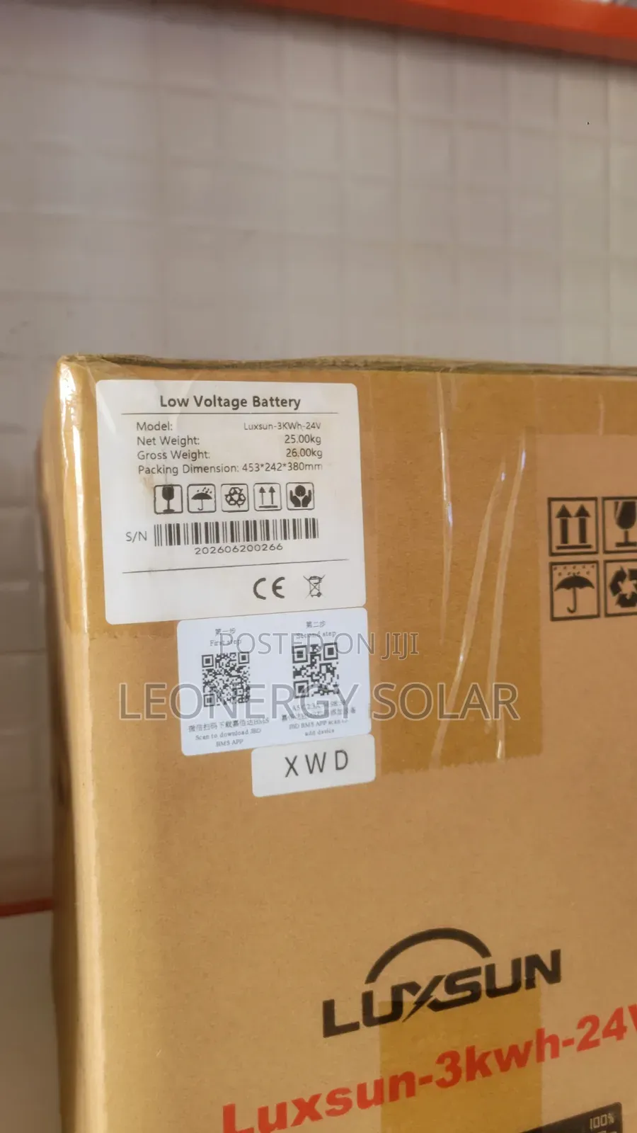 Luxsun 3kwh 24v Lithium Battery