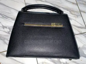 Quality Leather Black Midi Bag