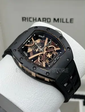 Original Luxury Richard Mille Men Rubber Strap Watch