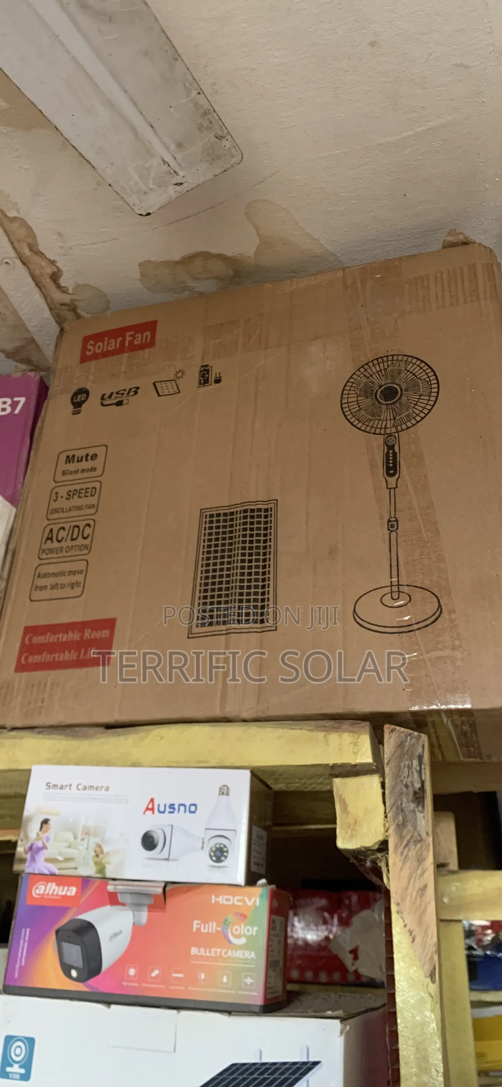 “18” Solar Standing Fan