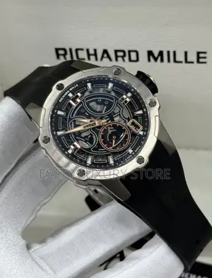 Original Luxury Richard Mille Men Rubber Strap Watch