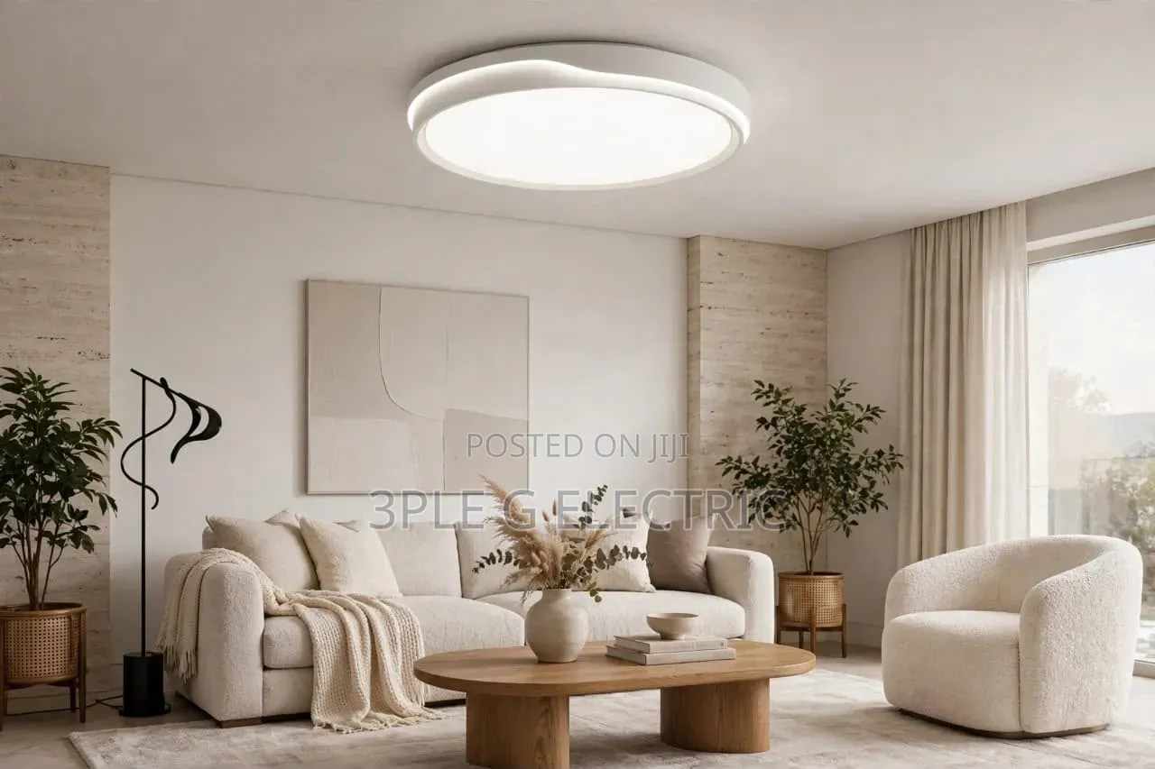 White Round Led Ceiling Flush
