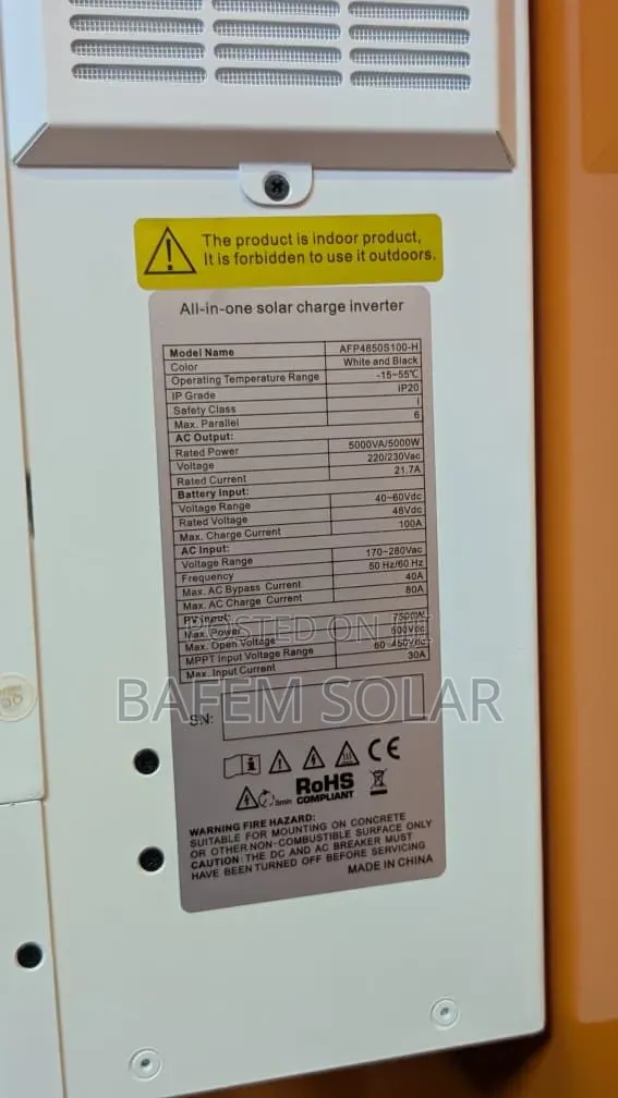5kw Srne Afp Inverter