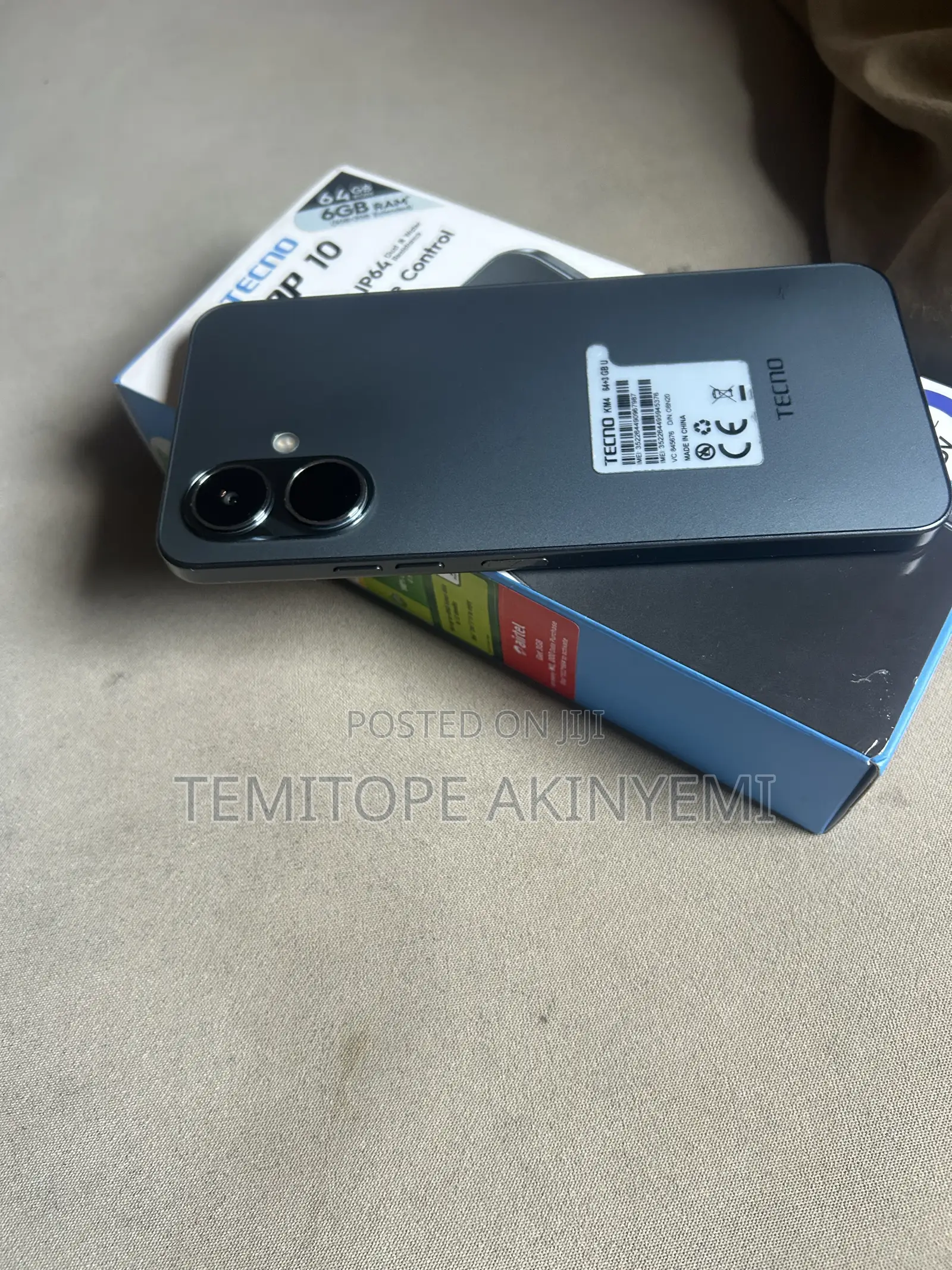 Tecno Pop 10 64 GB Gray