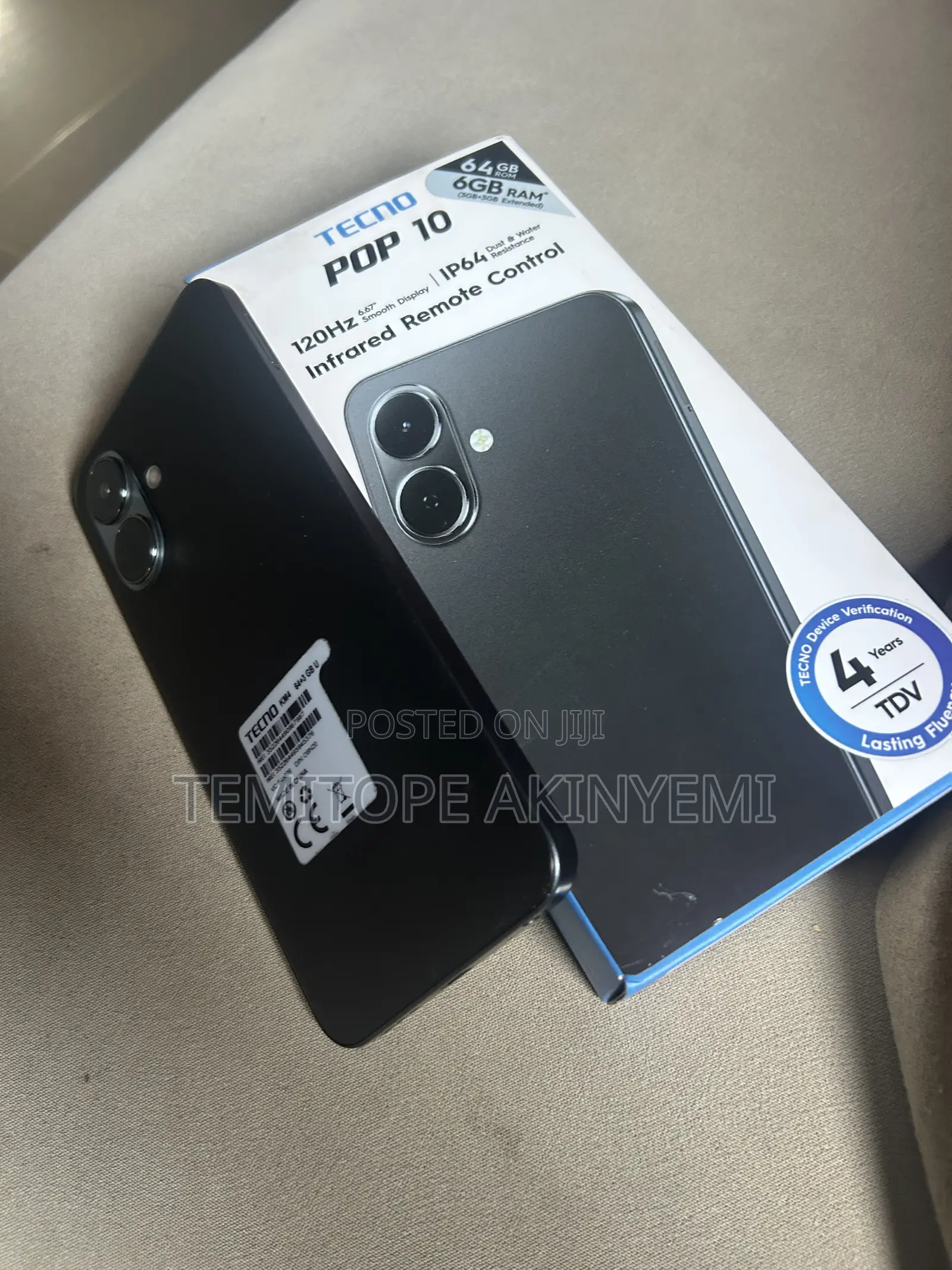 Tecno Pop 10 64 GB Gray