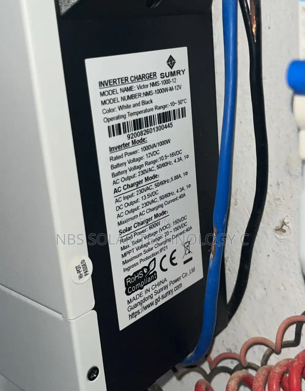 Sumry 1kva 12v Hybrid Inverter Available