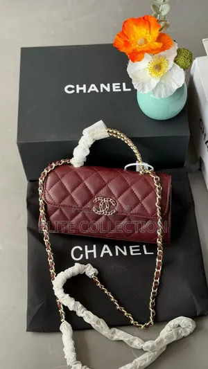 Luxury Chanel Cavier Leather Coco Mini Bag Colors: Burgundy