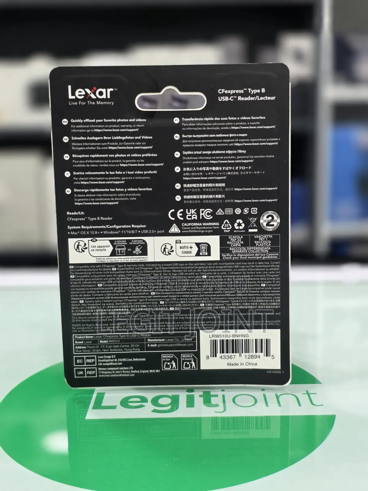Lexar Card Reader Type B