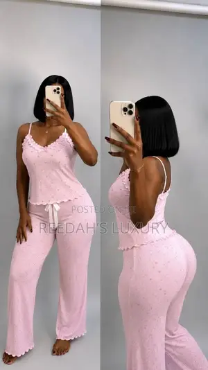 Heart Print Cami & Pant Lounge Set/Pyjamas