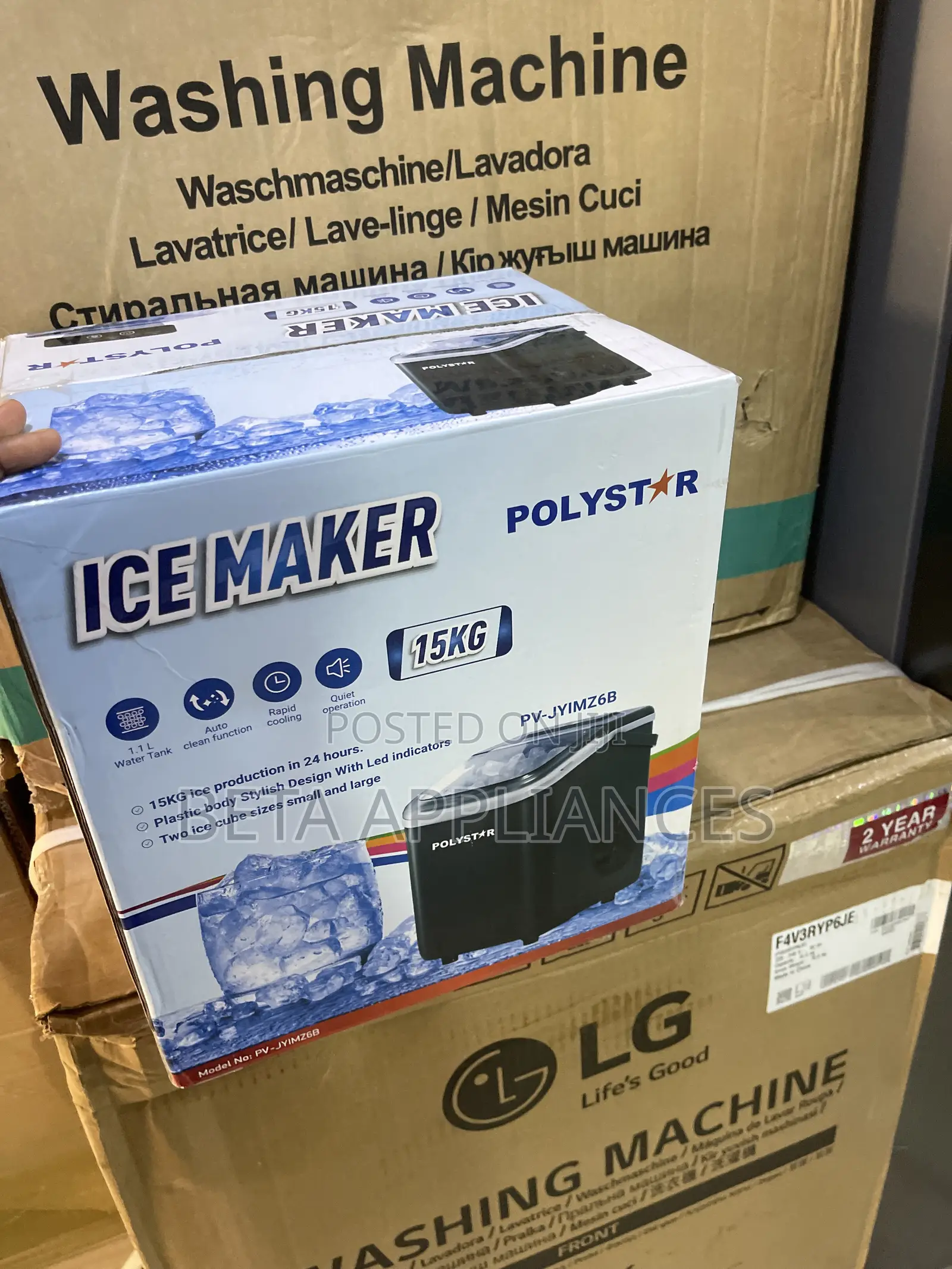 Polystar 15kg Home Bar Ice Cube Machine