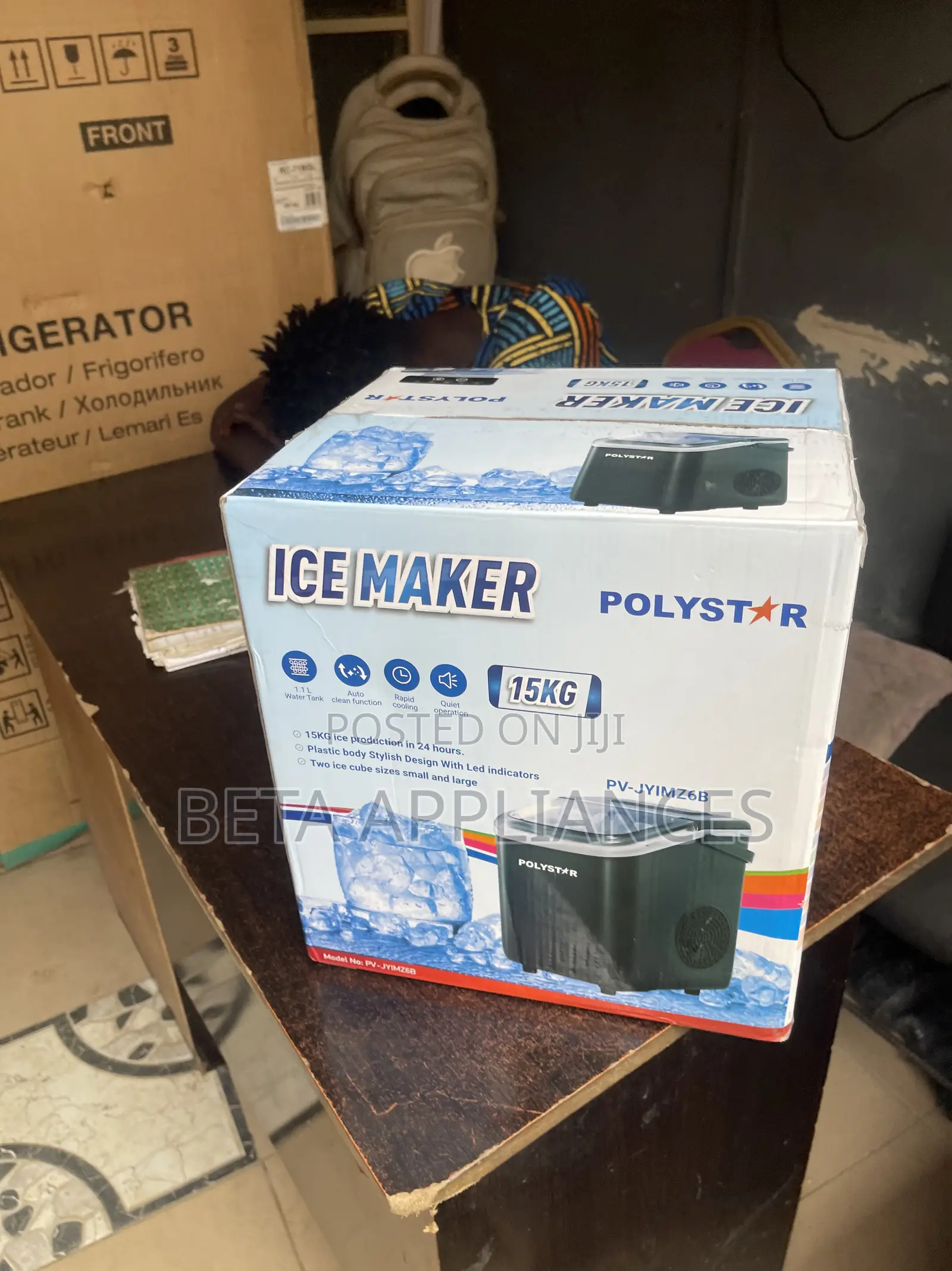 Polystar 15kg Ice Cube Maker for Entertaining