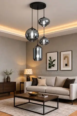 Modern LED Glass Ball Pendant Lamp. By4
