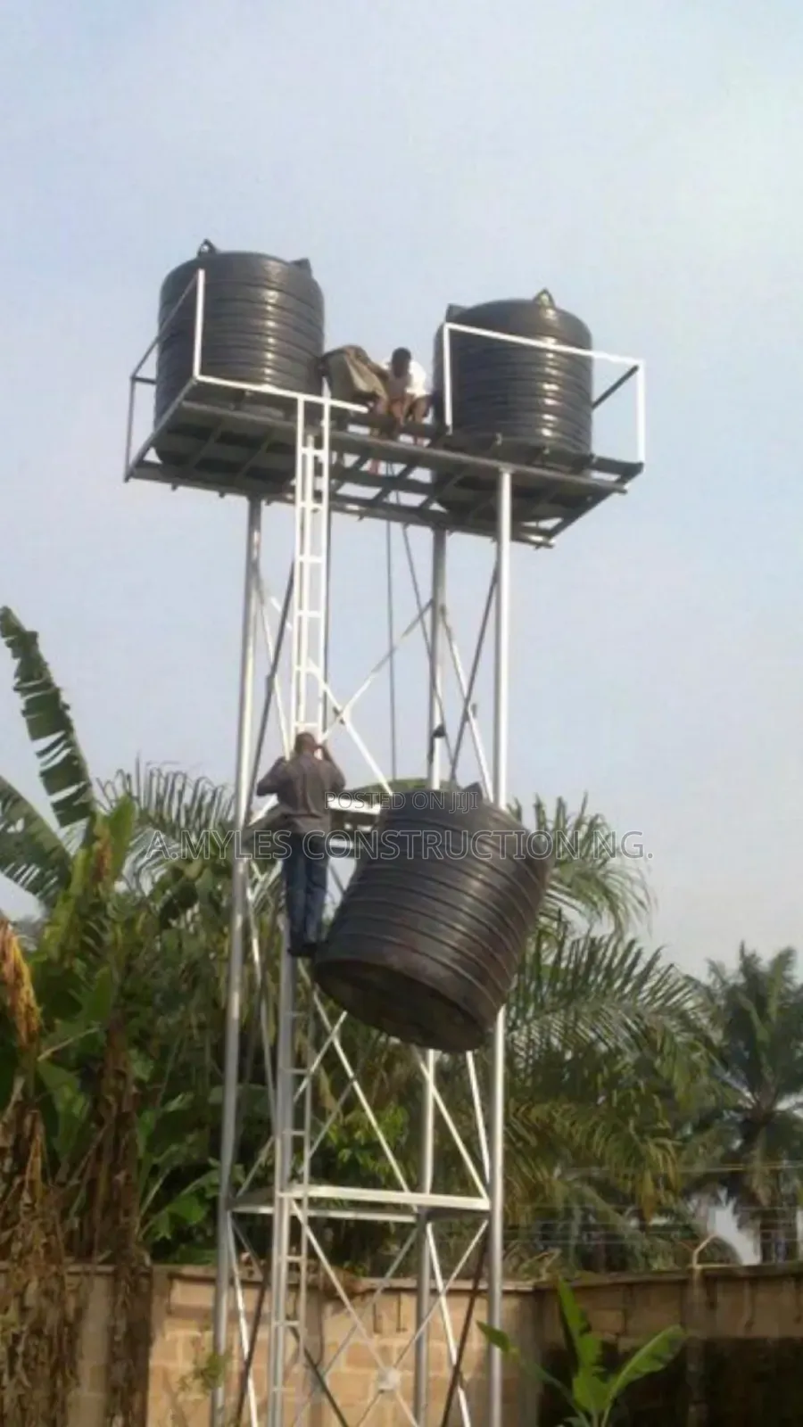 3 Tank Over Head Tank Stand