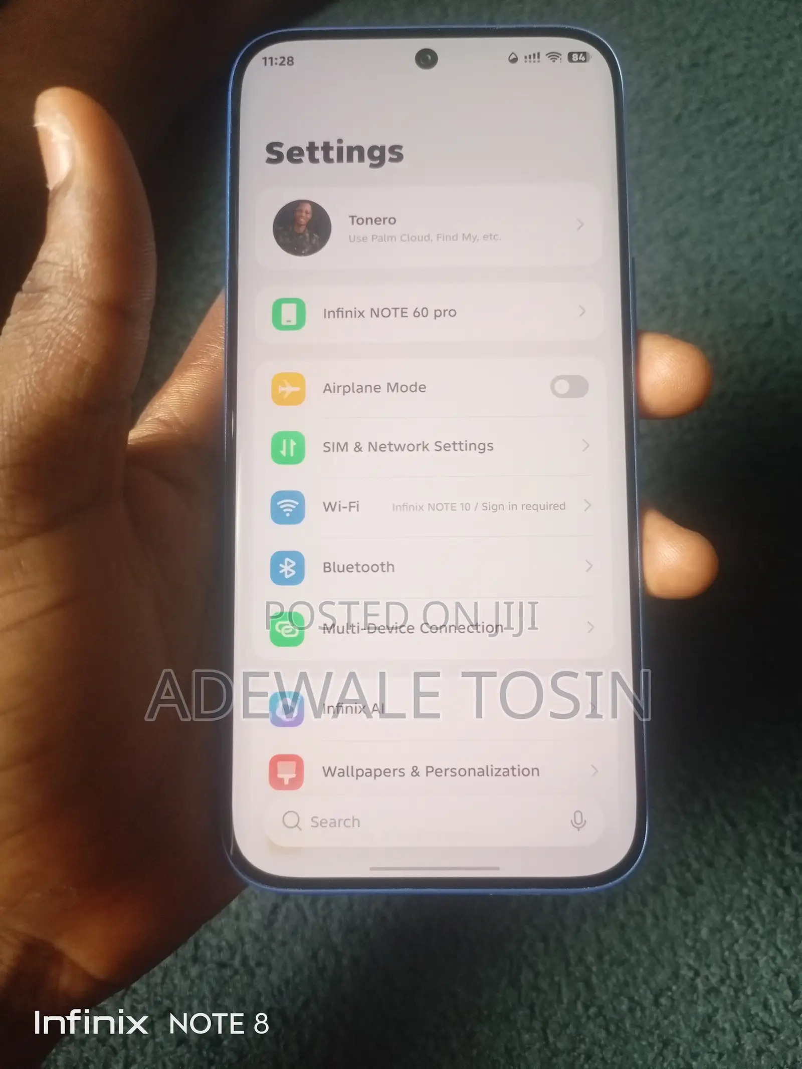 Infinix Note Edge 128 GB Blue