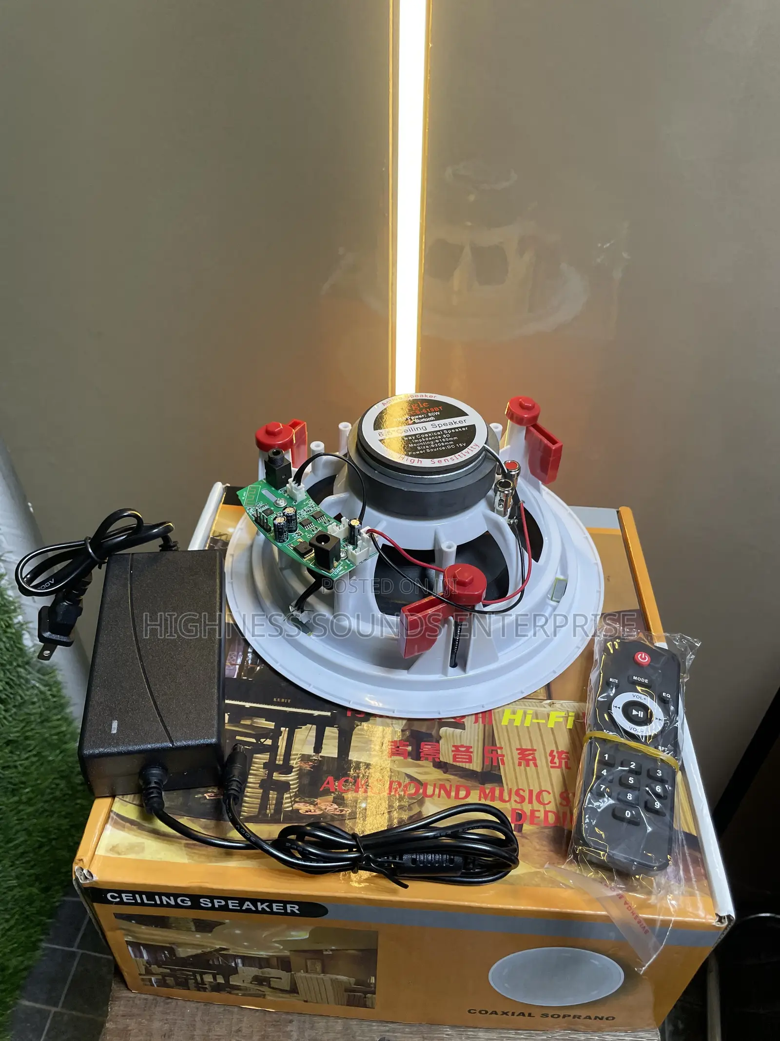 80W Single Bluetooth Ceiling Speaker