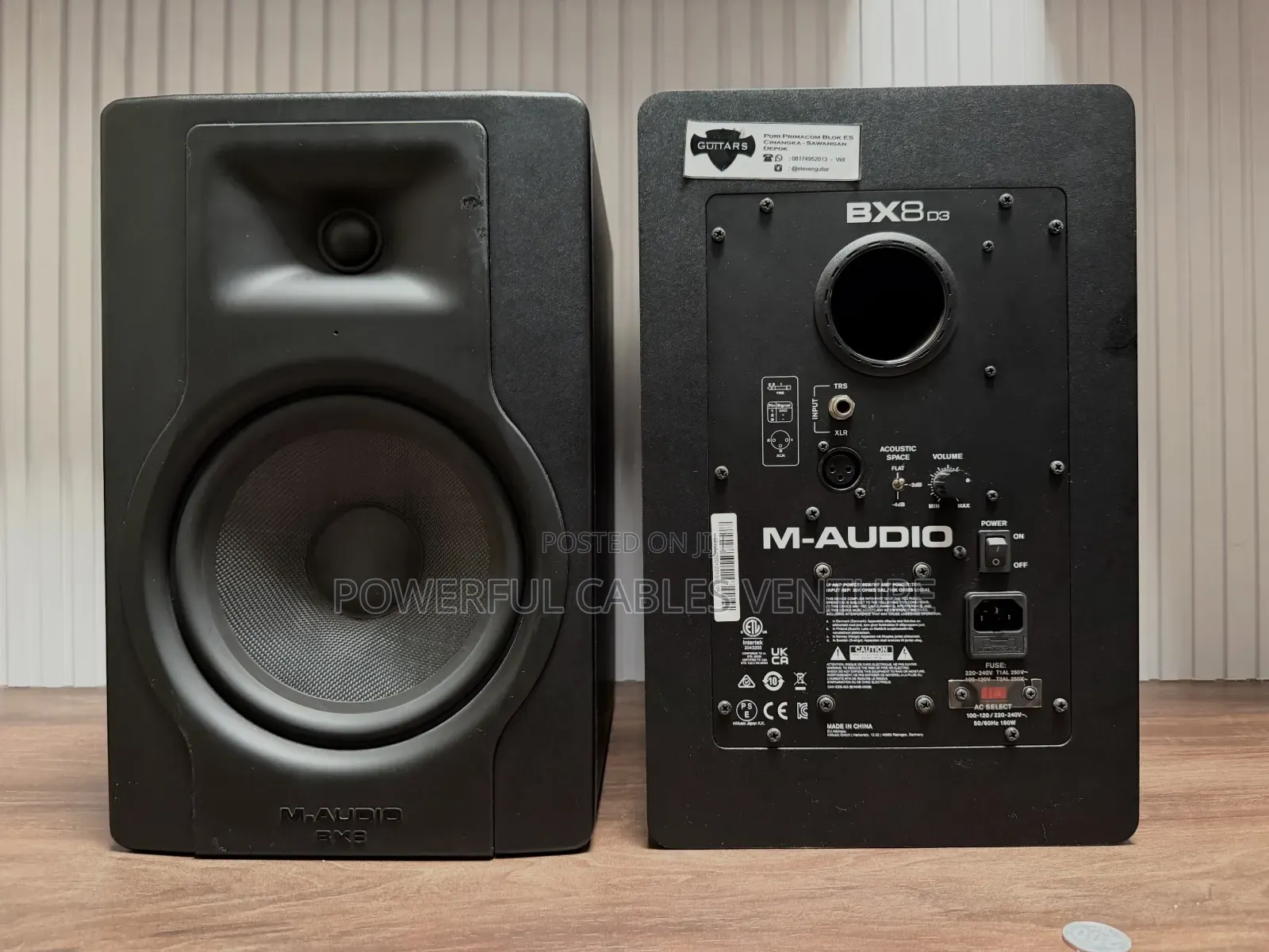 M-Audio BX8 D3 Active Studio Reference Monitors.