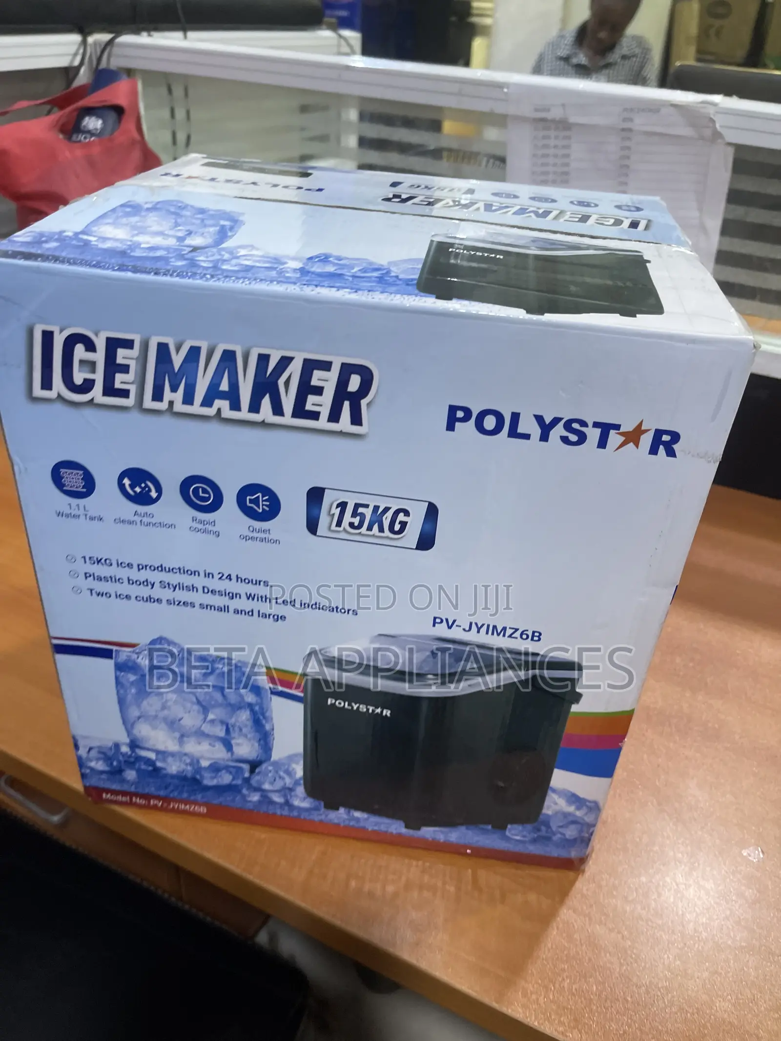 Polystar 15kg Ice Cube Machine for Entertainers