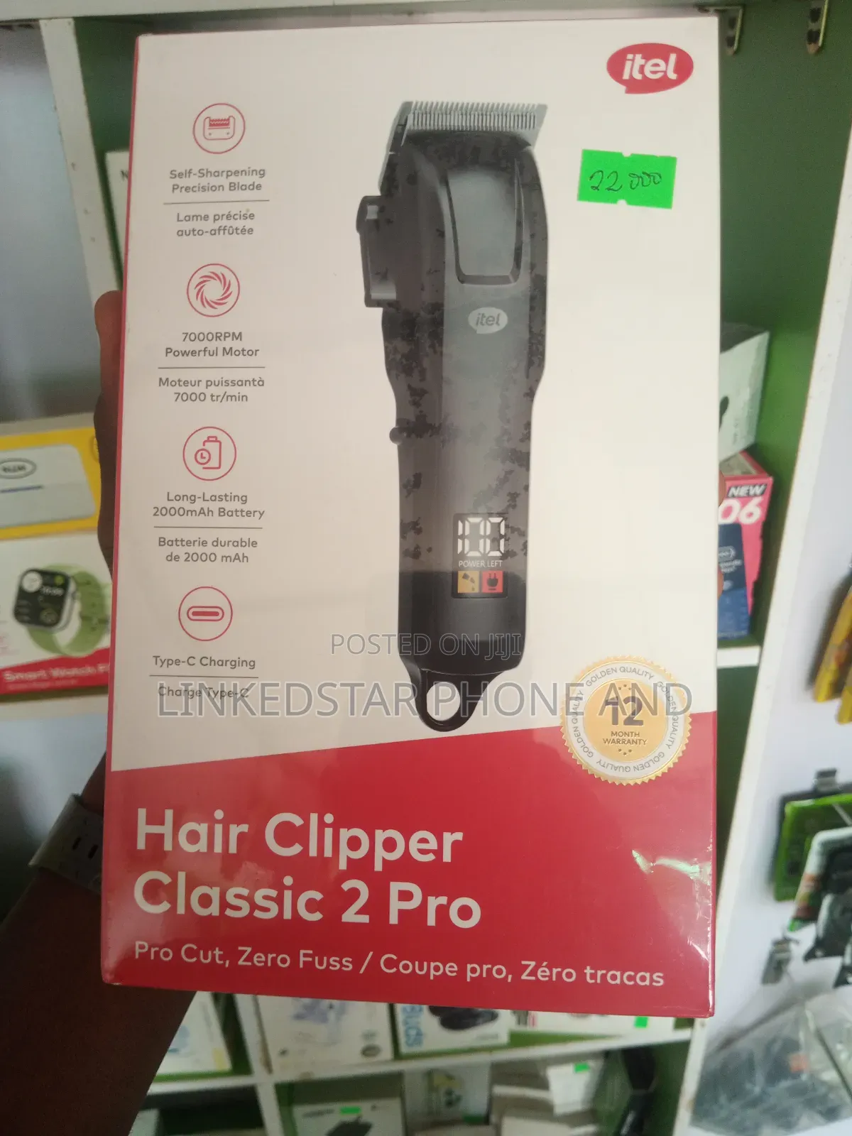 Itel Hair Clipper Multi-Function Long Lasting Battery