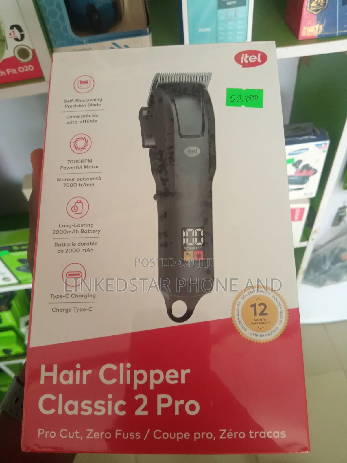 Itel Hair Clipper Multi-Function Long Lasting Battery
