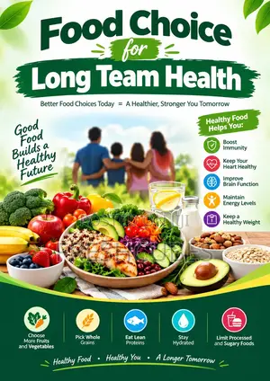 Healthy Food Choice for Long Team Health