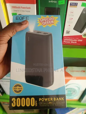 EOFE 15 Watts Fast Charging Powerbank 30000mah