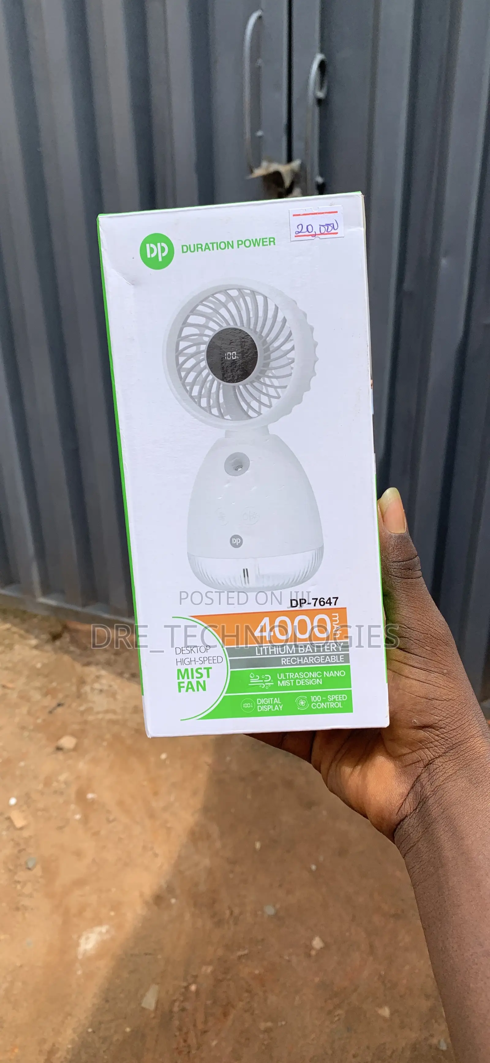 Dp Rechargeable Fan