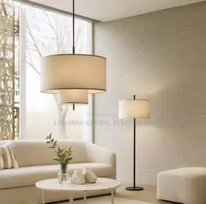 French Designer Fabric Dropping Chandelier