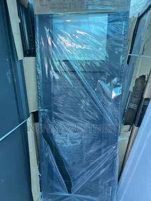 Black PVC Water Resistant Toilet Door