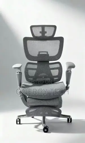 Ergonomic Mesh Office Chair With Footrest & Headrest