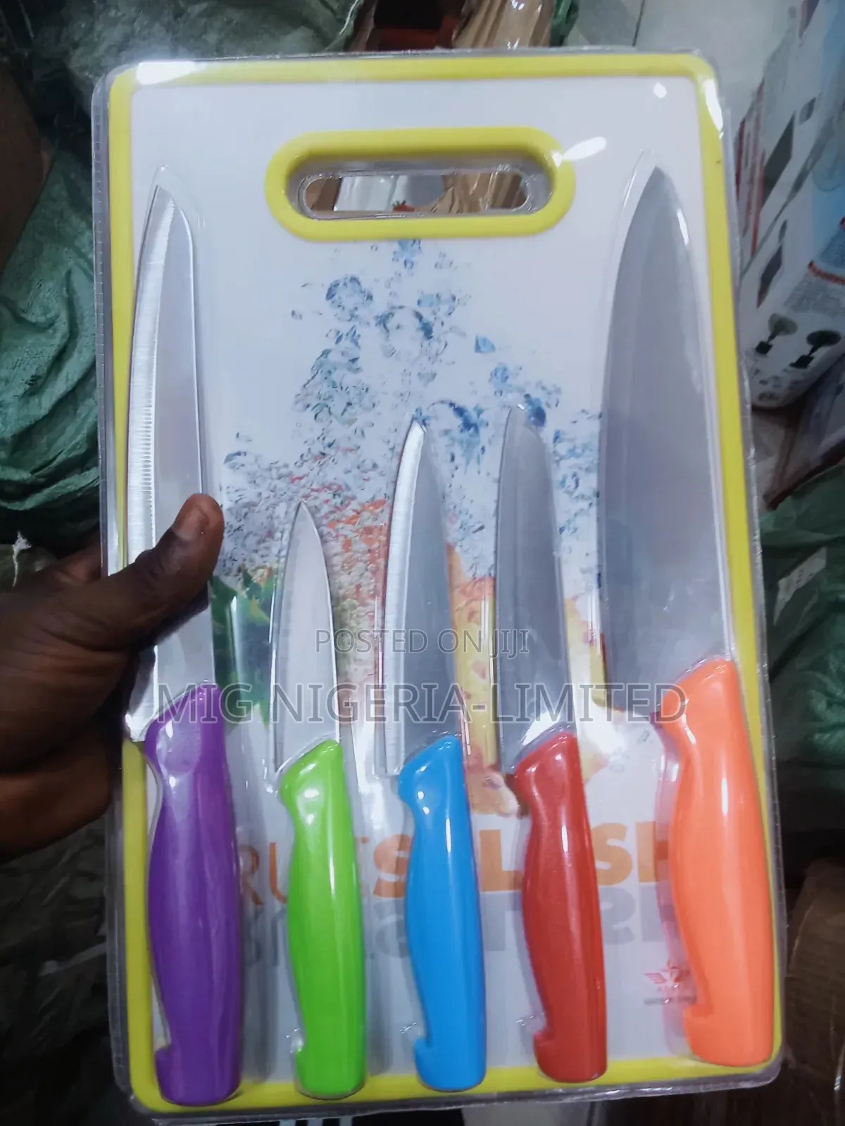 Kitchen Knife Set With Cutting Board