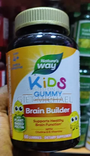 Kids, Brain Builder Gummy, Ages 4+, Lemonade, 60 Gummies