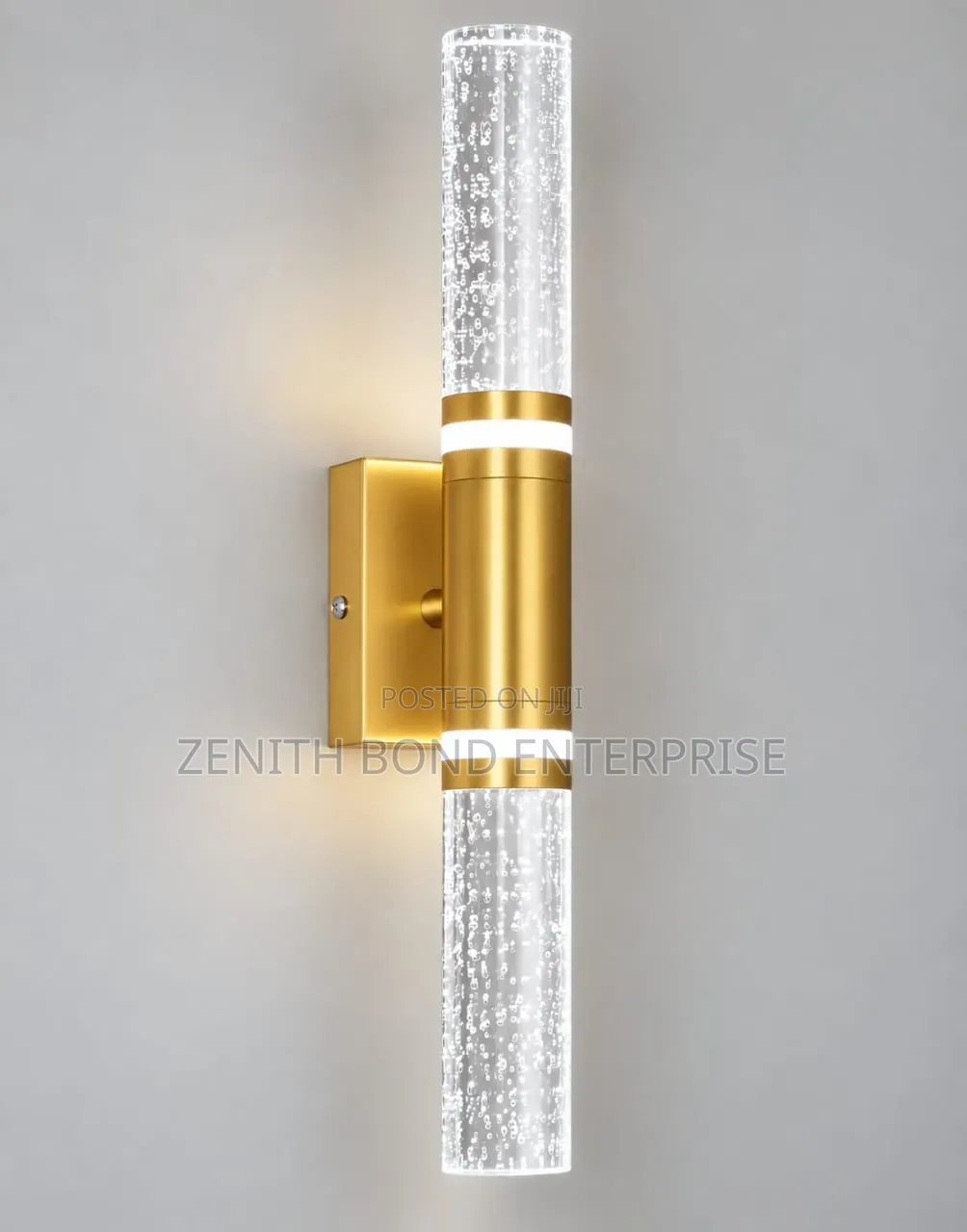 Double Water Crystal Wall Lamp