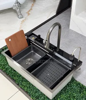4 Button Thermostatic Kitchen Sink