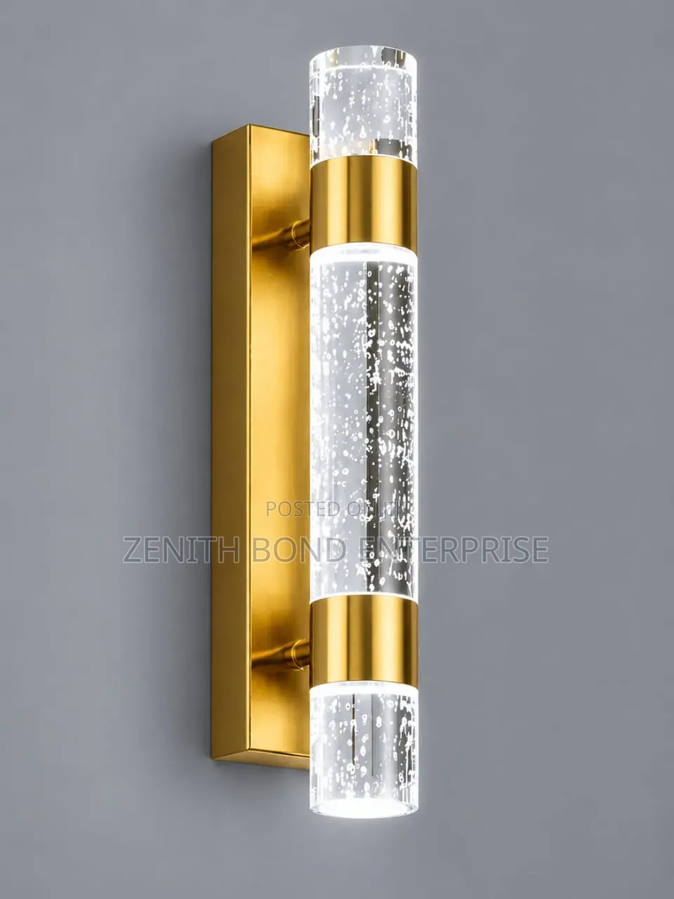 Double Water Crystal Wall Lamp