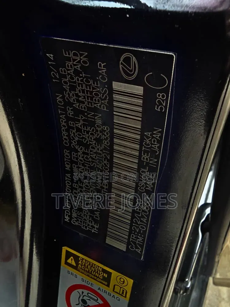 Lexus ES 2015 Black