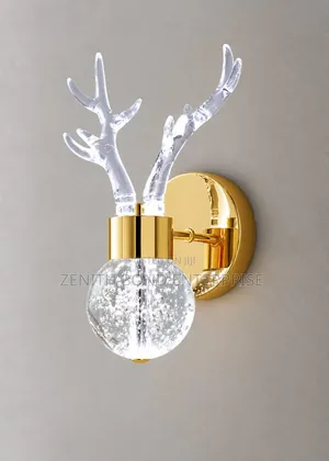 Luxury Crystal Antler Wall Lamp – Elegant & Modern Design
