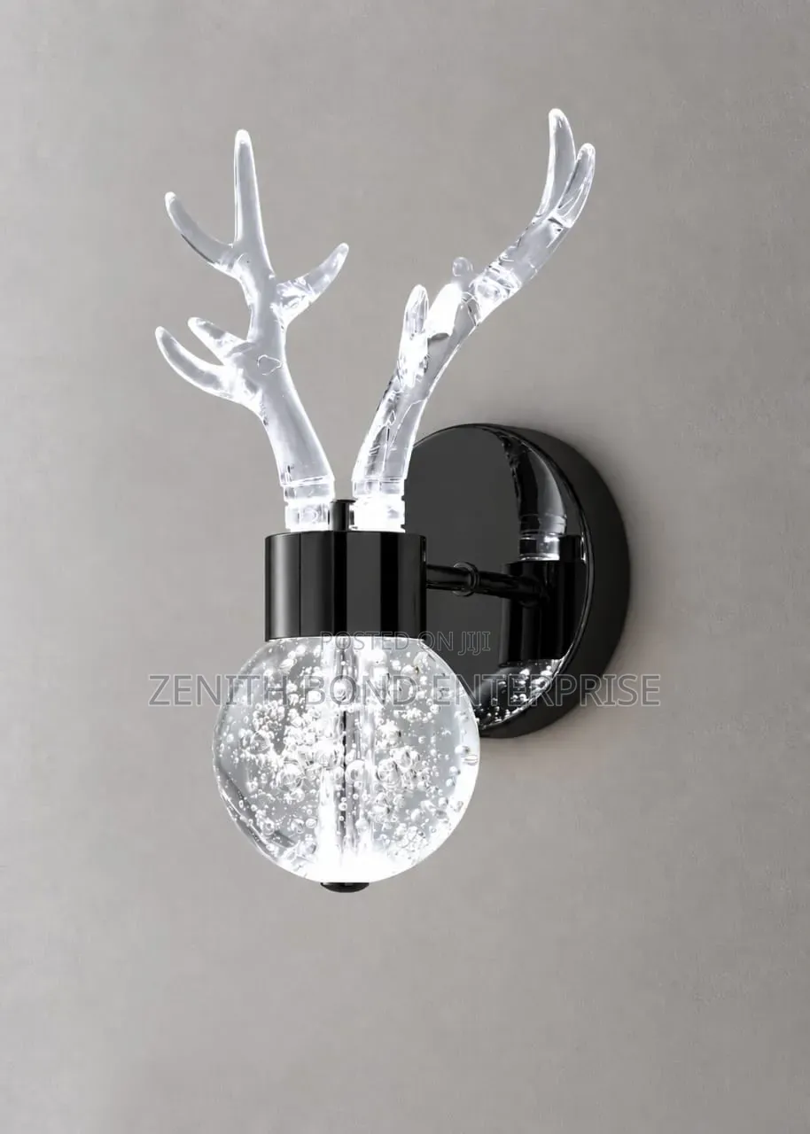 Luxury Crystal Antler Wall Lamp – Elegant & Modern Design