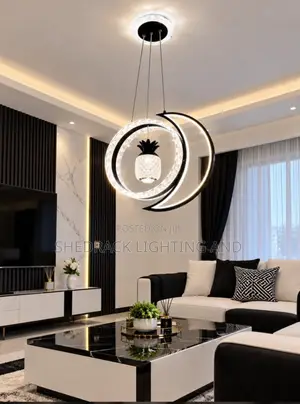 Black Moon Crystal Chandelier - For Black & White Luxury Parlor!
