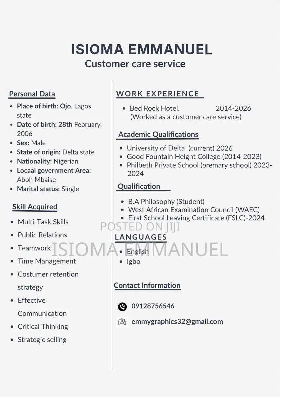 Customer Care Service