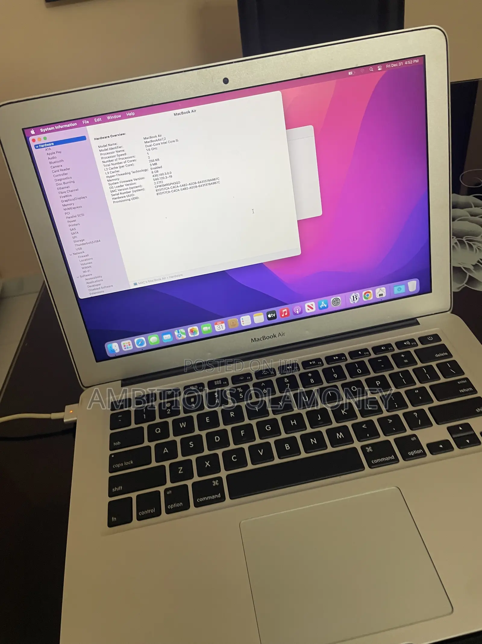 Laptop Apple MacBook Air 2017 8GB Intel Core i5 SSD 128GB