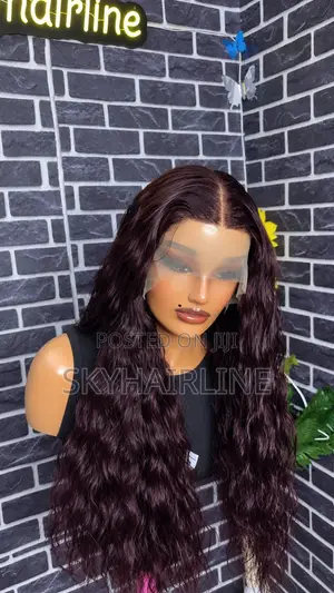 Deep Burgundy Water Wave