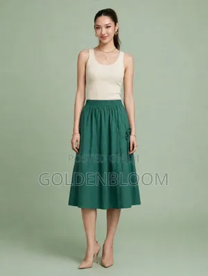 Green Midi Skirt