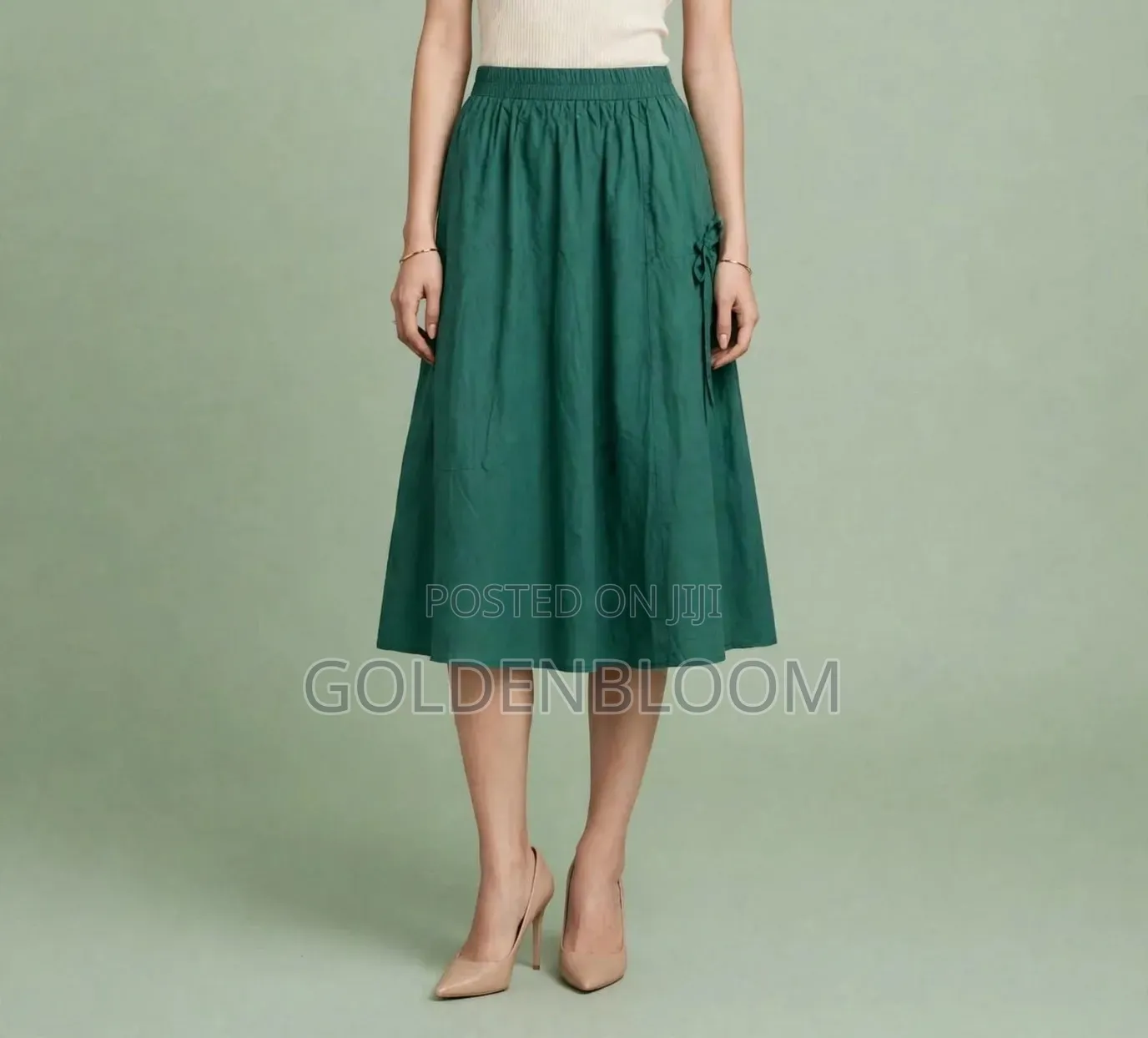 Green Midi Skirt