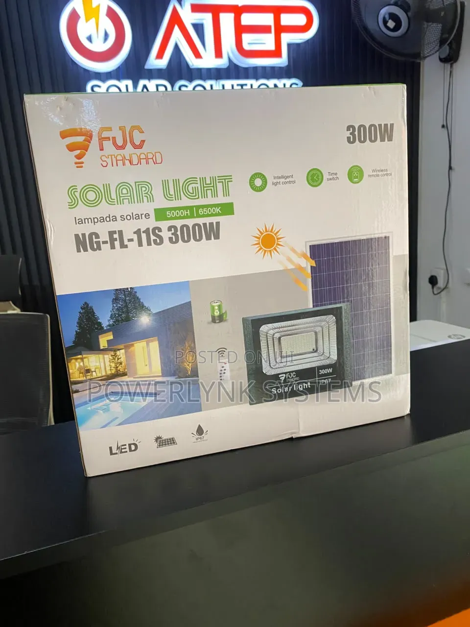 FJC Solar Flood Light 300w