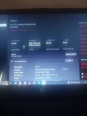 Laptop HP 14S 4GB AMD Ryzen SSD 60GB