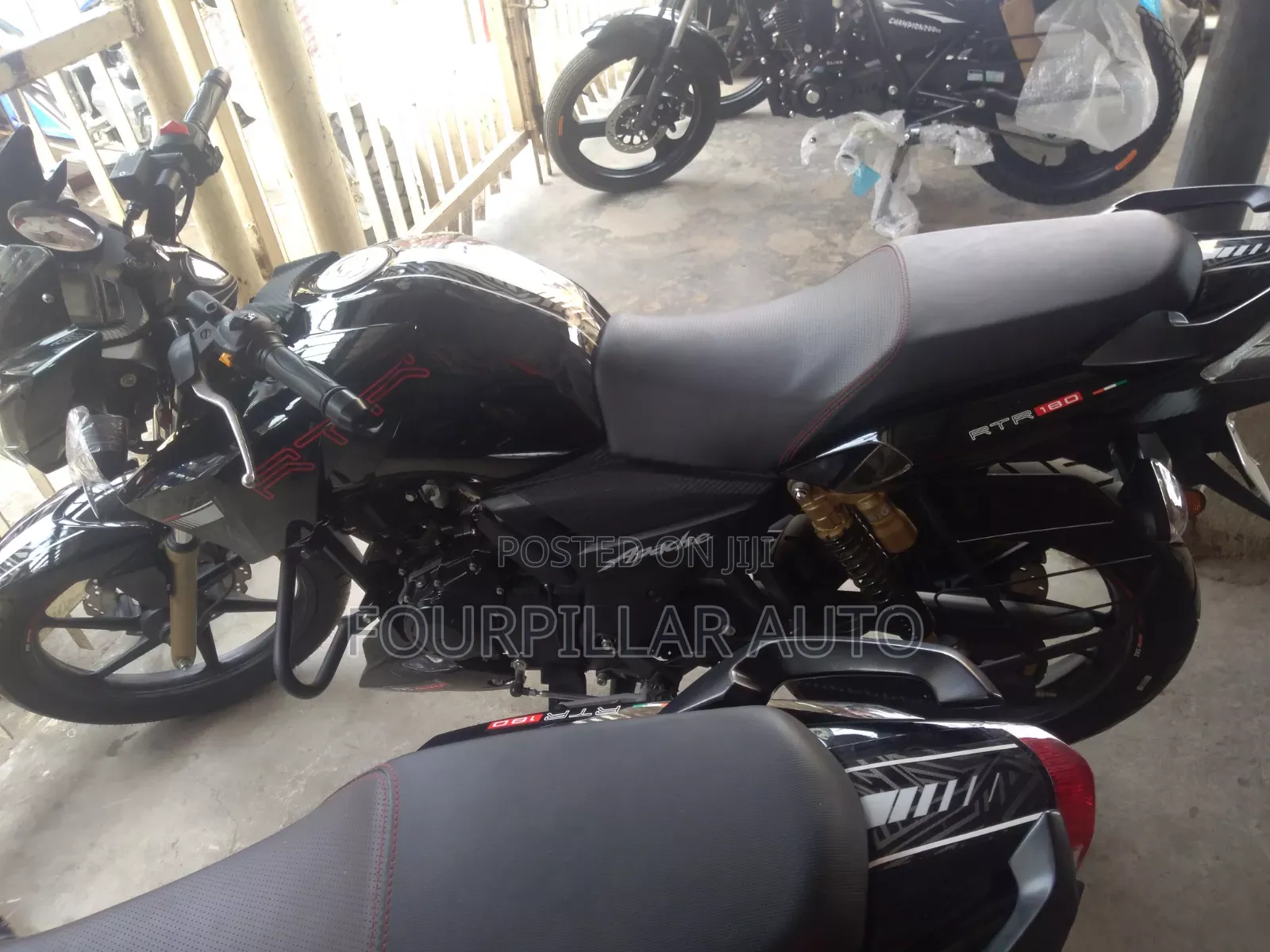 New TVS Apache 180 RTR 2026 Black