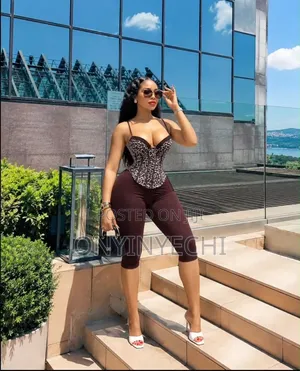 Ladies Leopard Corset Top