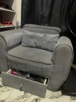 Single Seater Sofa Chair With Drawer