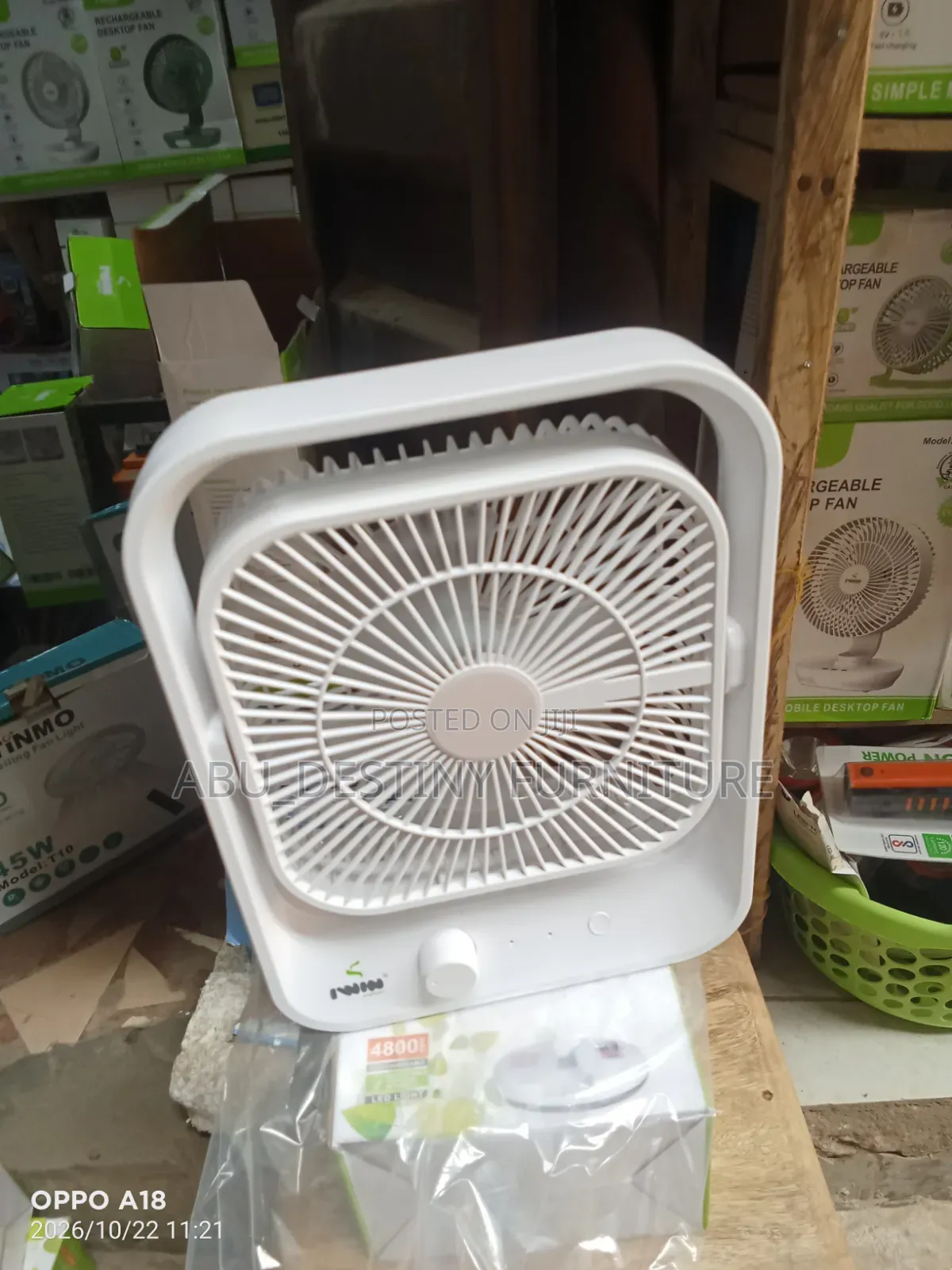 Rechargeable Desktop Fan