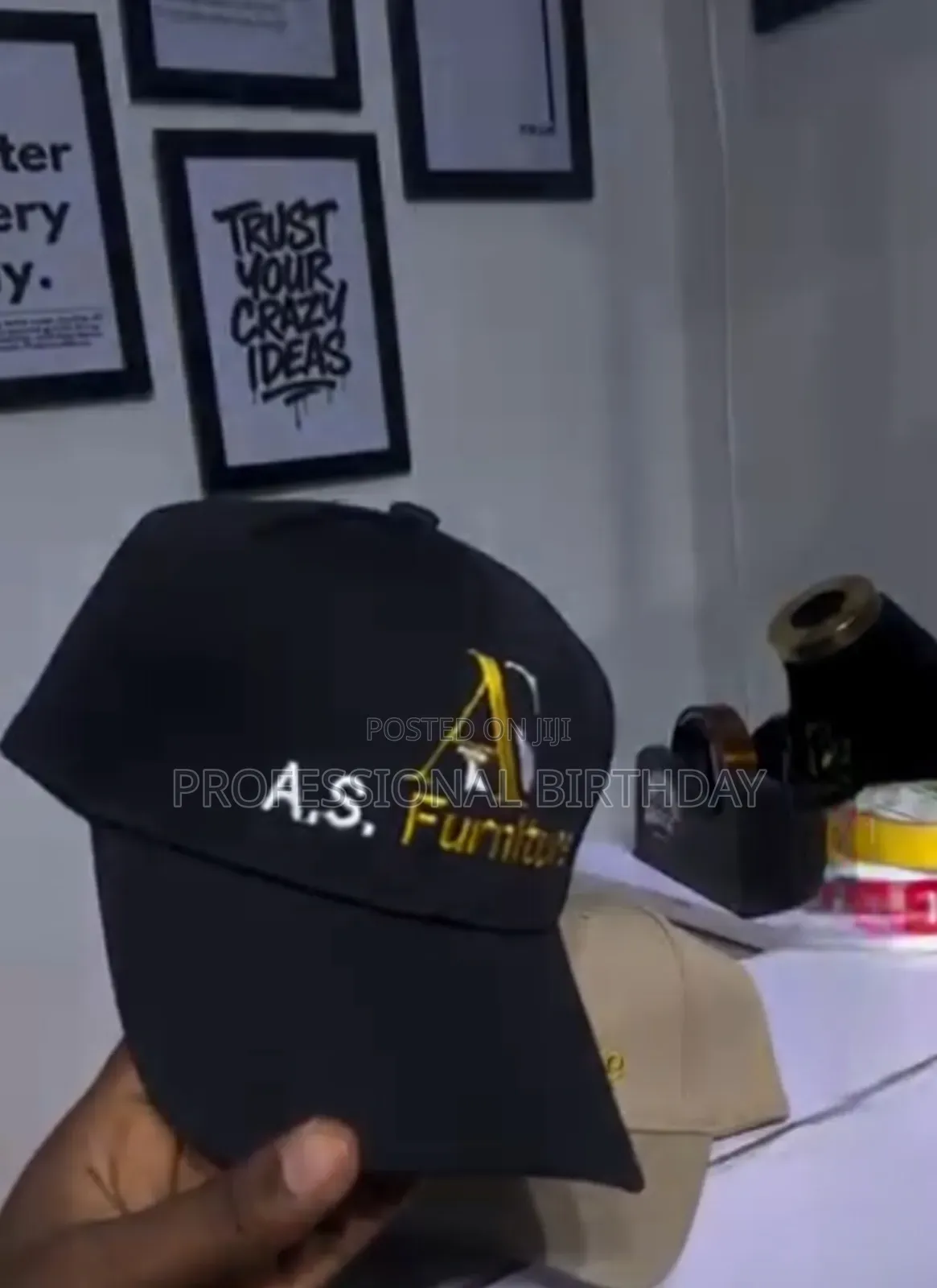 Monogram on Face Cap, Lagos